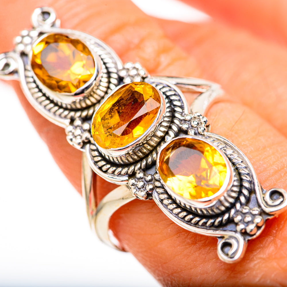 Citrine Rings handcrafted by Anasilvercos - RING128197