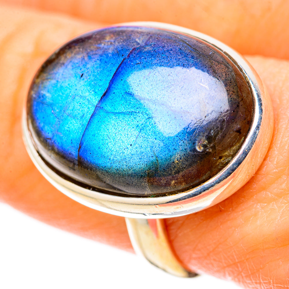 Labradorite Rings handcrafted by Anasilvercos - RING128250