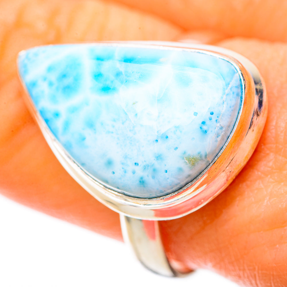 Larimar Rings handcrafted by Anasilvercos - RING128254