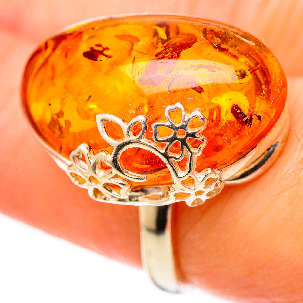 Baltic Amber Rings handcrafted by Anasilvercos - RING128262