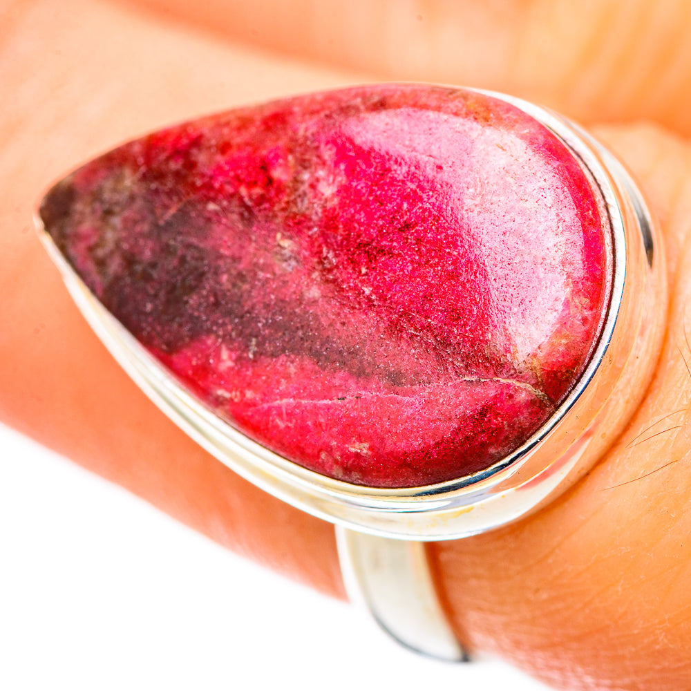 Rhodonite Rings handcrafted by Anasilvercos - RING128264
