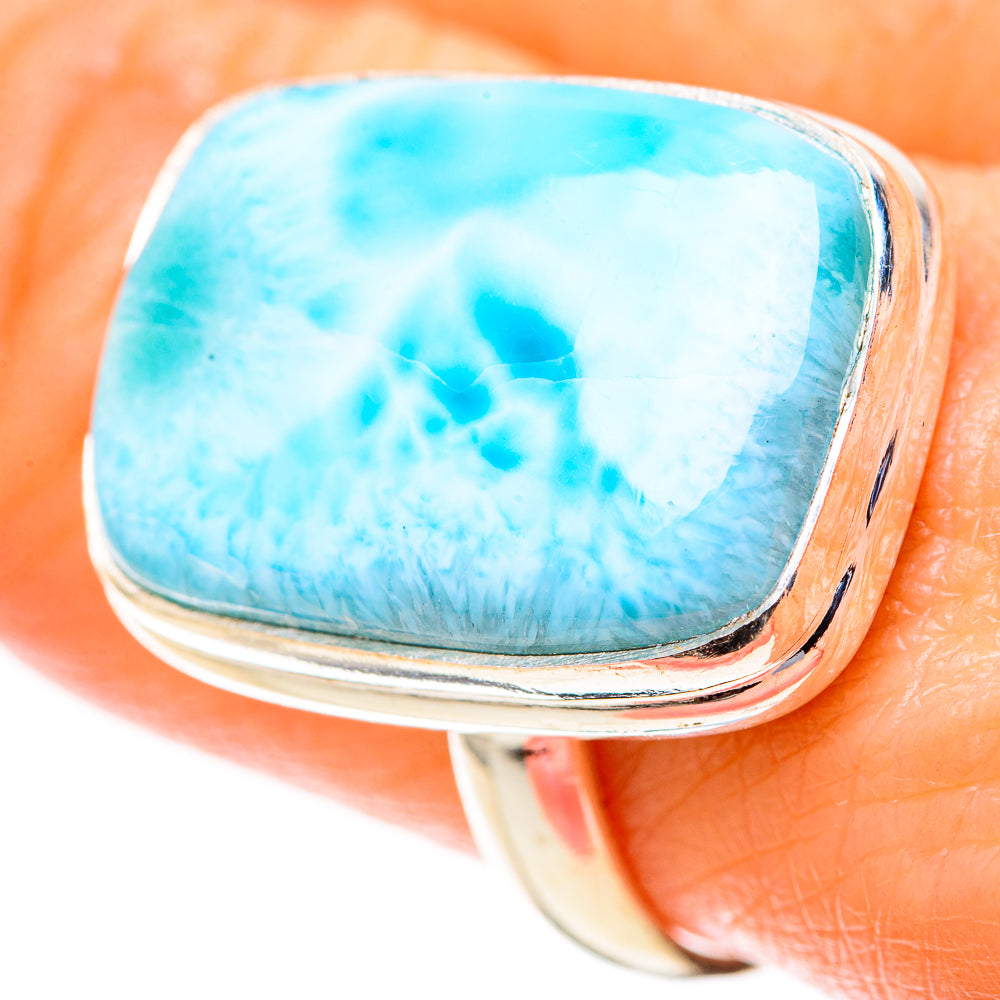 Larimar Rings handcrafted by Anasilvercos - RING128278