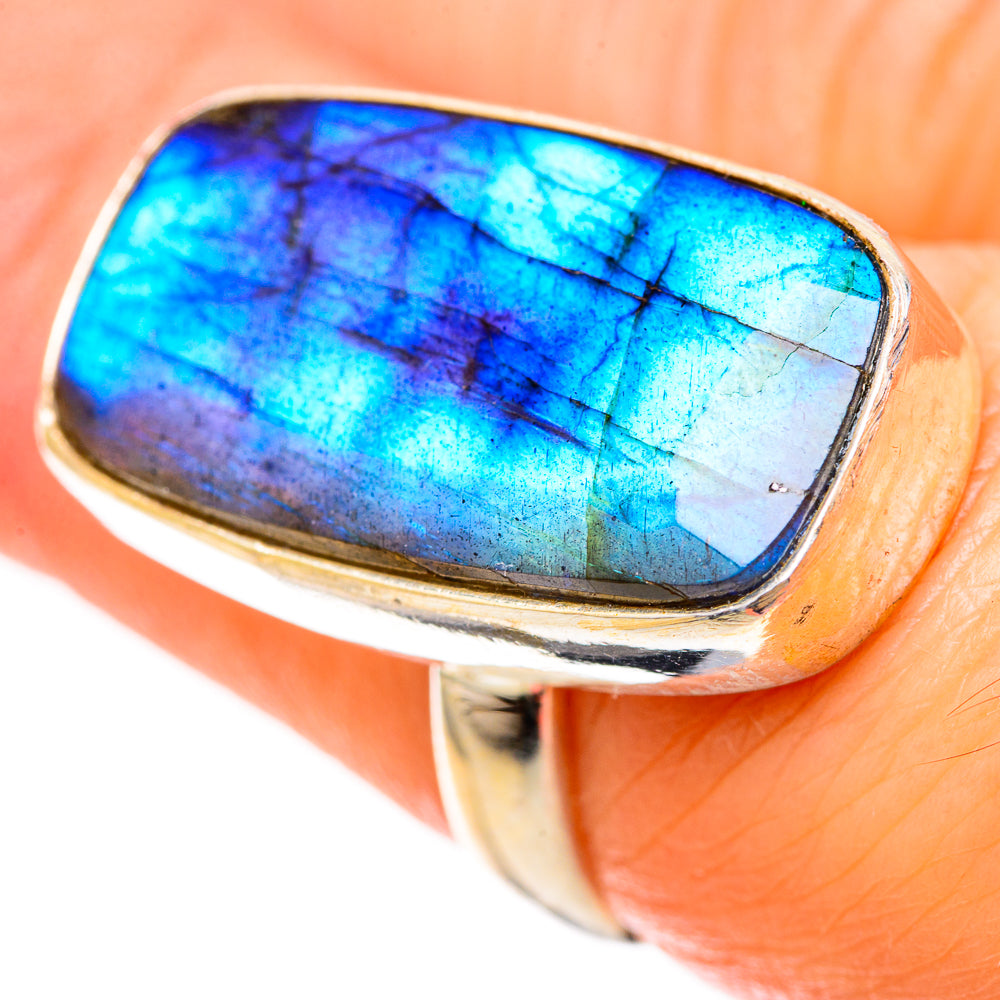 Labradorite Rings handcrafted by Anasilvercos - RING128279