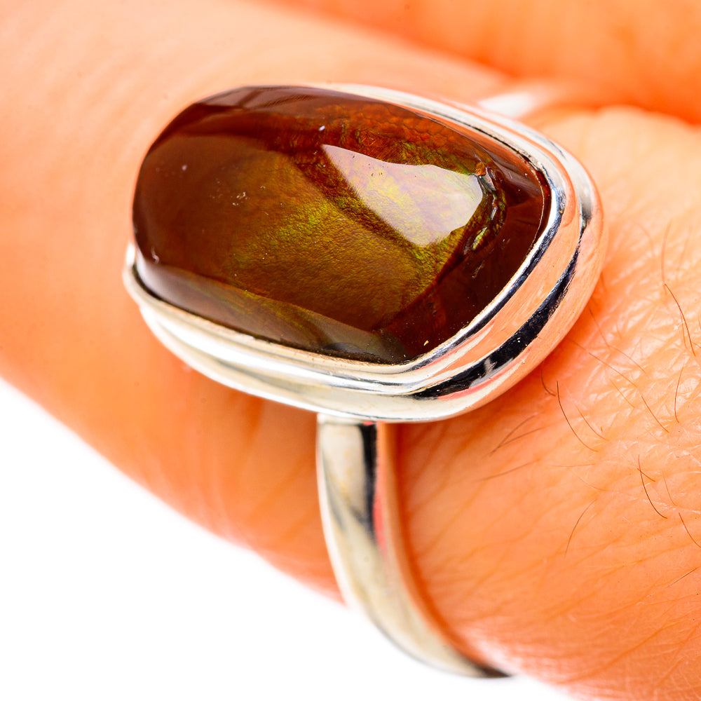 Mexican Fire Agate Rings handcrafted by Anasilvercos - RING128289