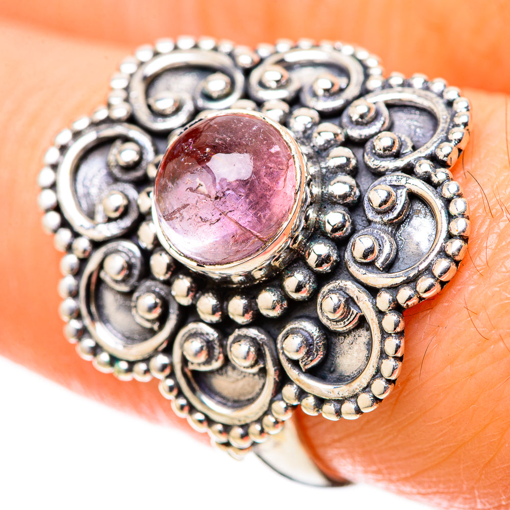 Pink Tourmaline Rings handcrafted by Anasilvercos - RING128291