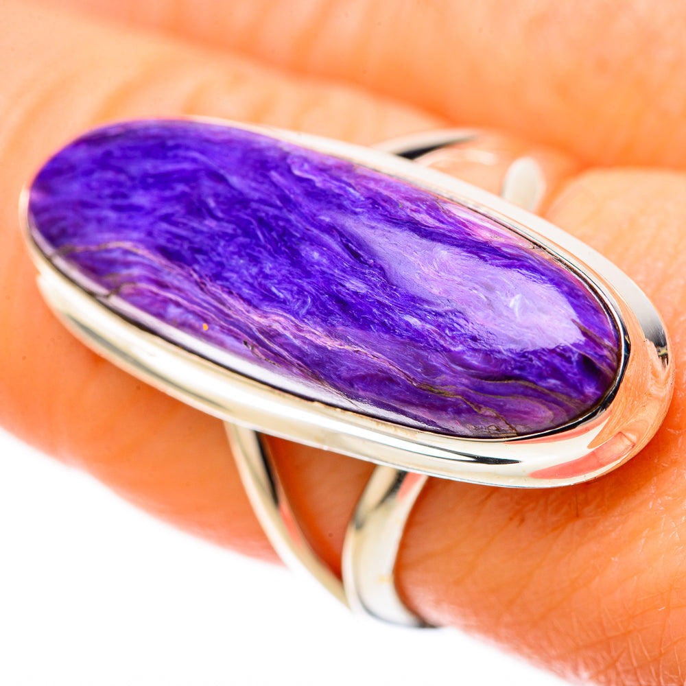 Charoite Rings handcrafted by Anasilvercos - RING128294