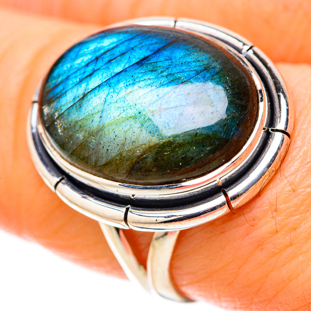 Labradorite Rings handcrafted by Anasilvercos - RING128311
