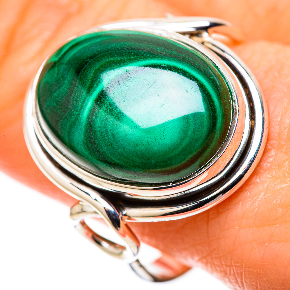 Malachite Rings handcrafted by Anasilvercos - RING128314