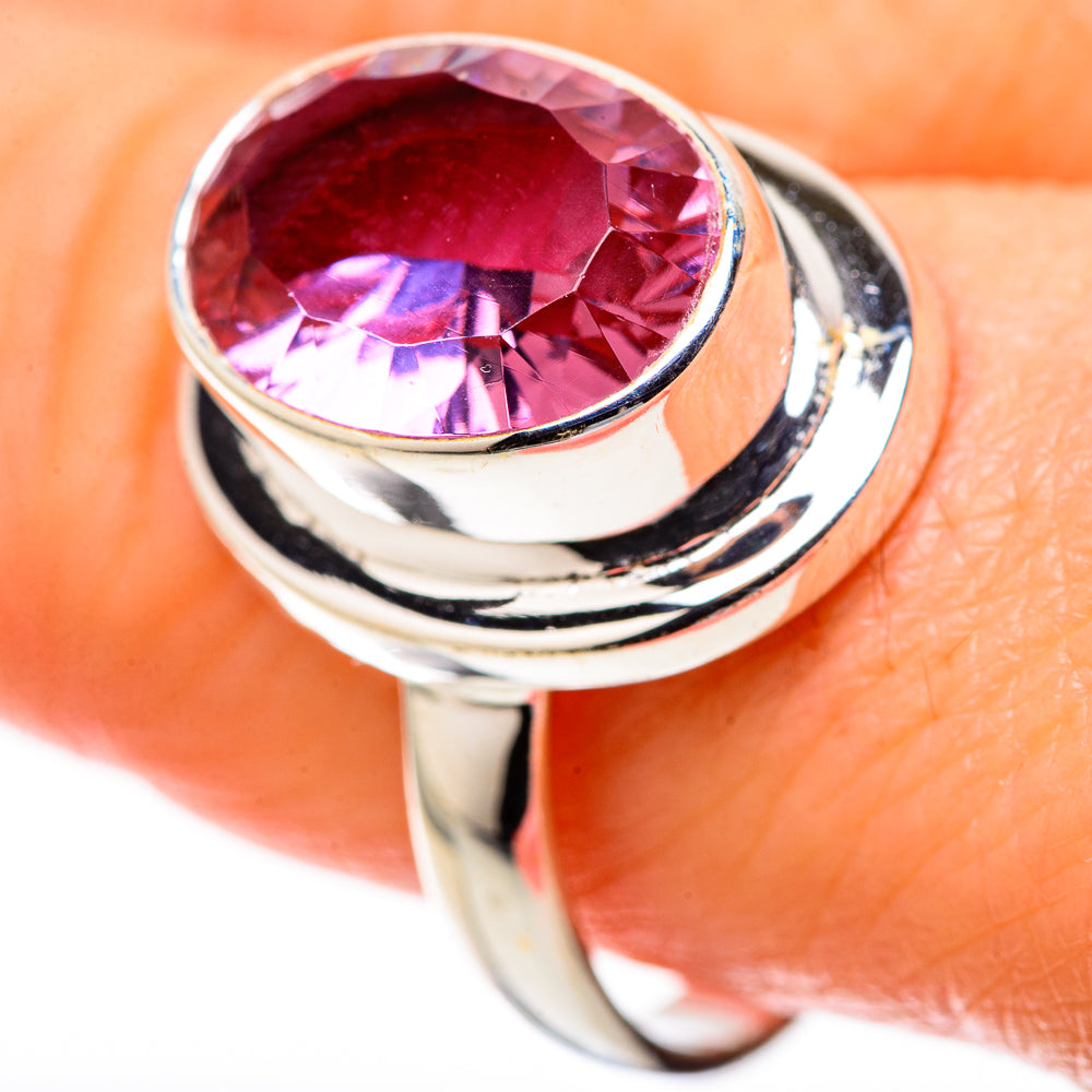 Color Change Alexandrite (Lab.) Rings handcrafted by Anasilvercos - RING128322