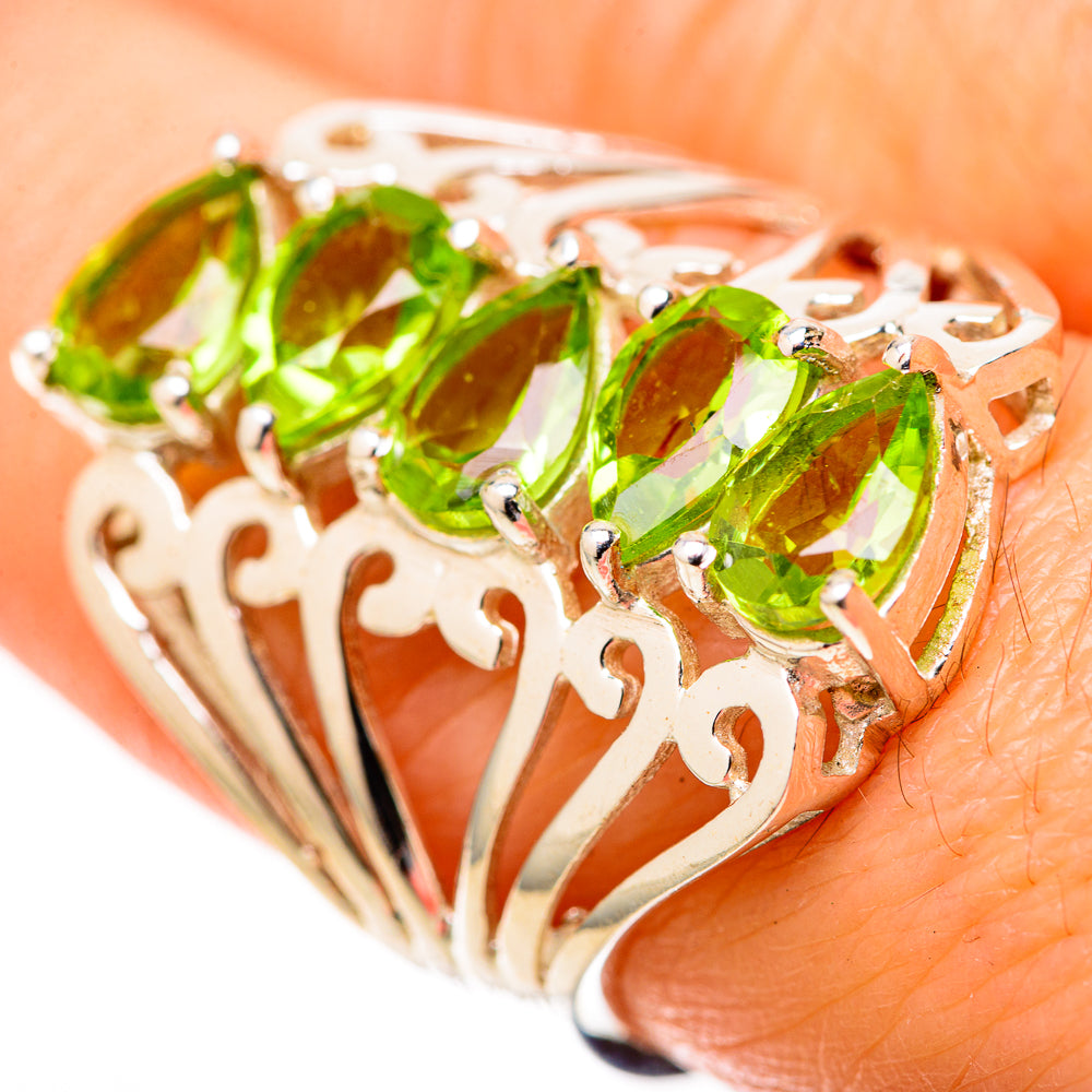 Peridot Rings handcrafted by Anasilvercos - RING128366