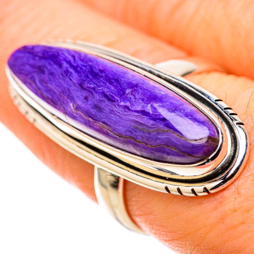 Charoite Rings handcrafted by Anasilvercos - RING128378