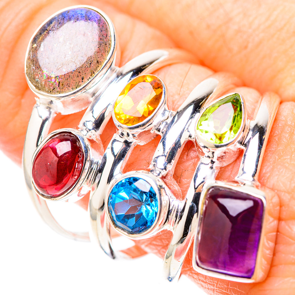 Labradorite Rings handcrafted by Anasilvercos - RING128381
