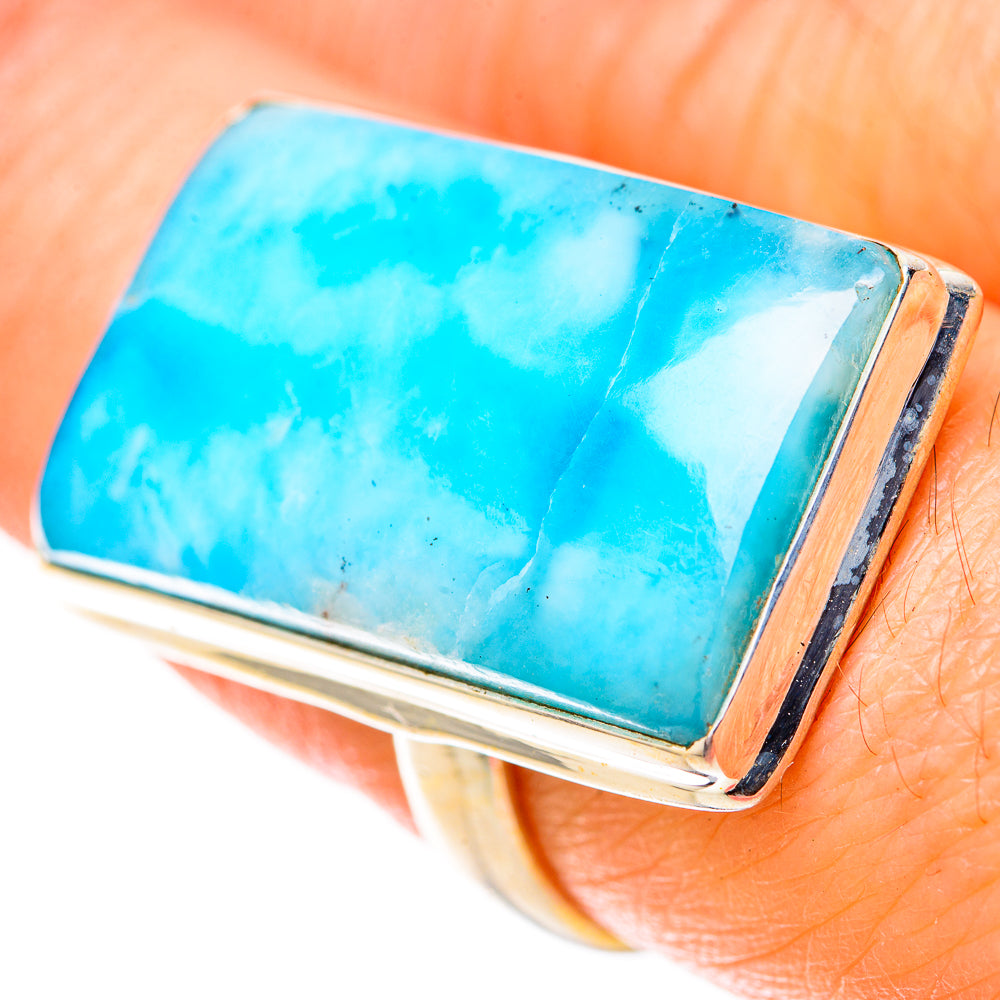Larimar Rings handcrafted by Anasilvercos - RING128390