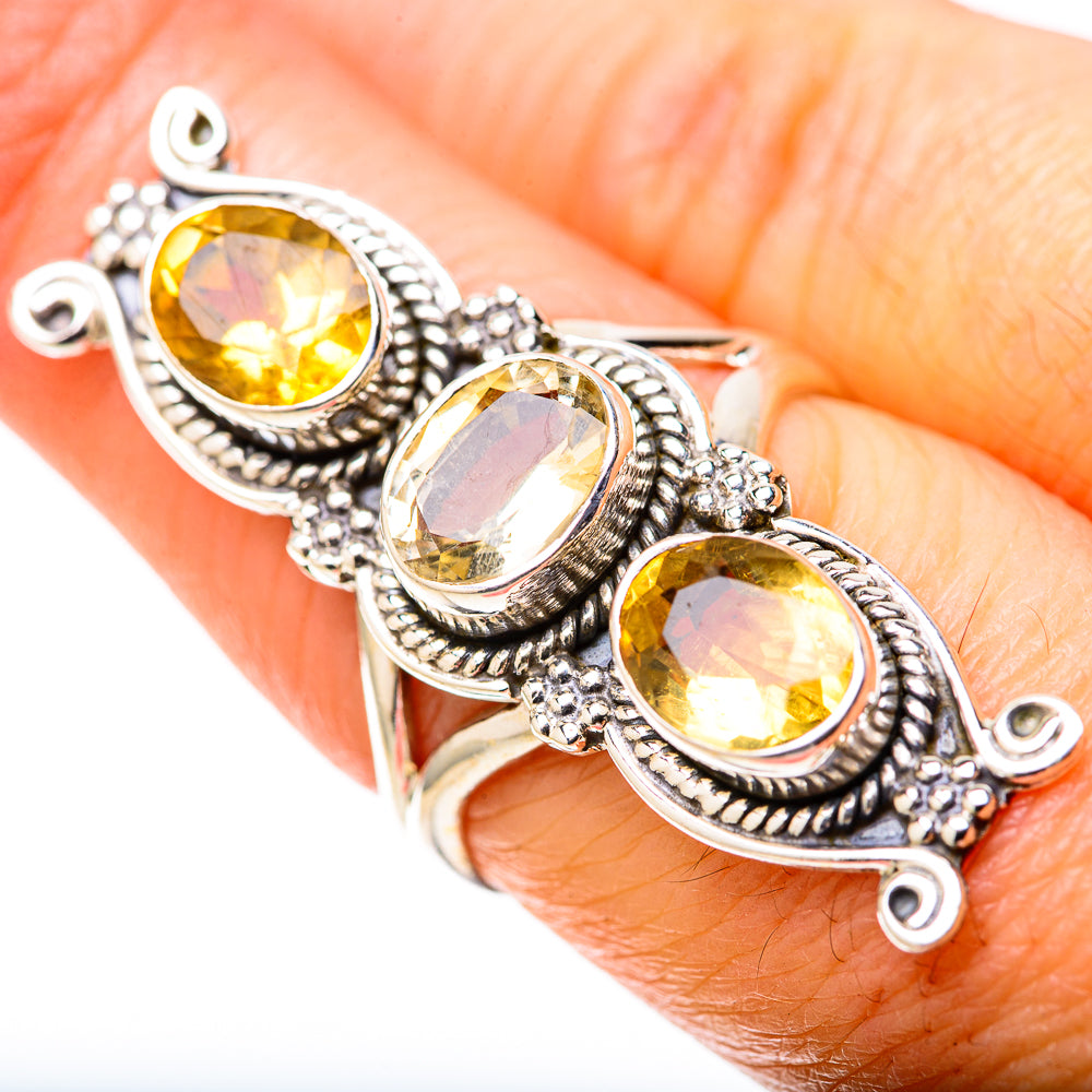 Citrine Rings handcrafted by Anasilvercos - RING128395