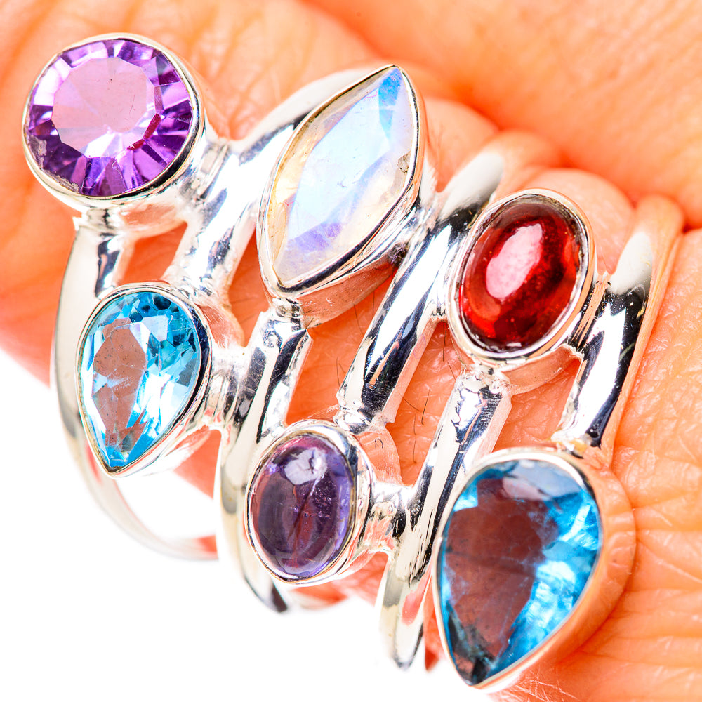 Blue Topaz Rings handcrafted by Anasilvercos - RING128400