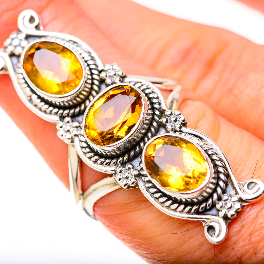 Citrine Rings handcrafted by Anasilvercos - RING128412