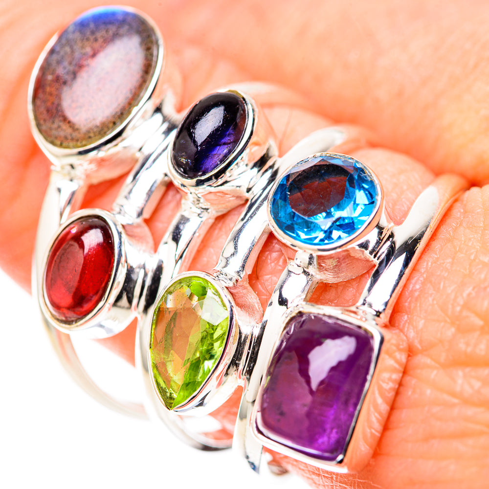 Labradorite Rings handcrafted by Anasilvercos - RING128414