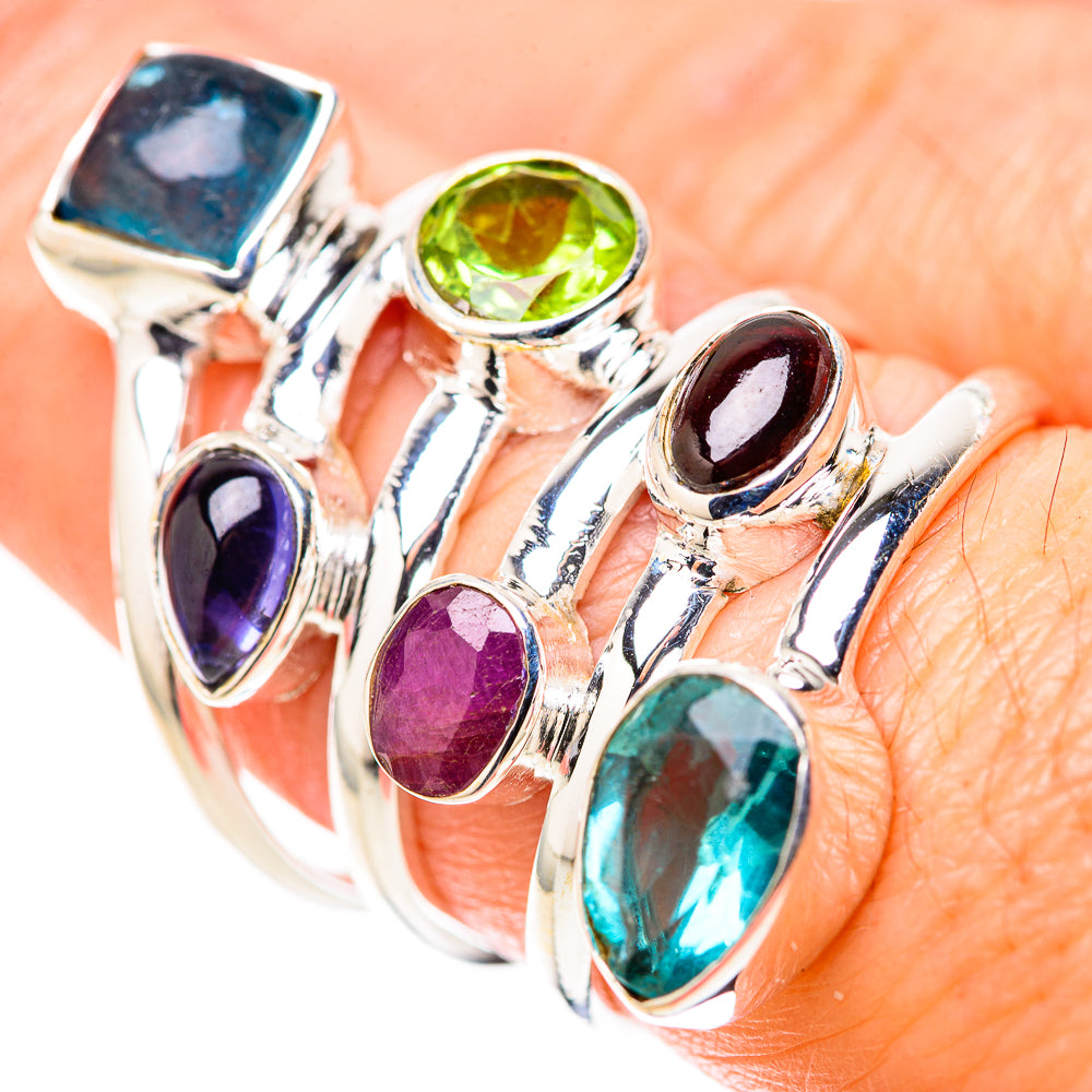 Blue Topaz Rings handcrafted by Anasilvercos - RING128417