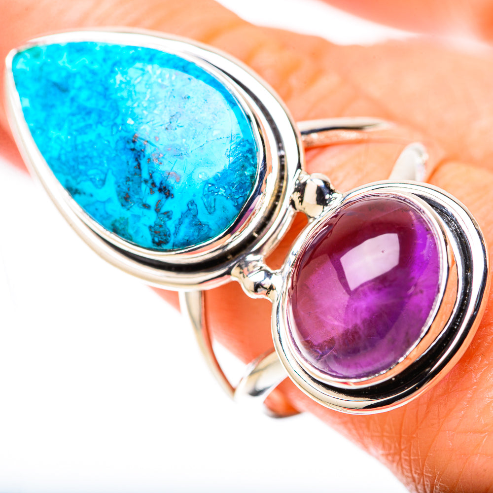 Chrysocolla Rings handcrafted by Anasilvercos - RING128418