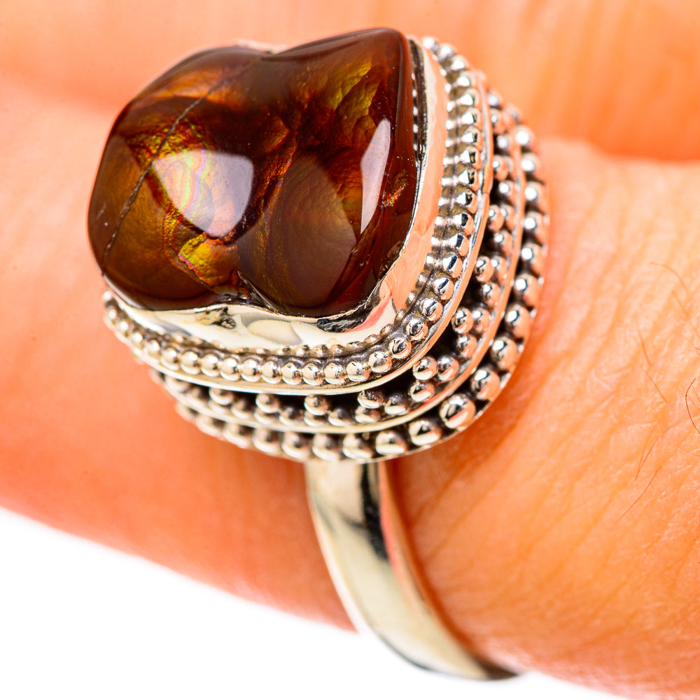Mexican Fire Agate Rings handcrafted by Anasilvercos - RING128488