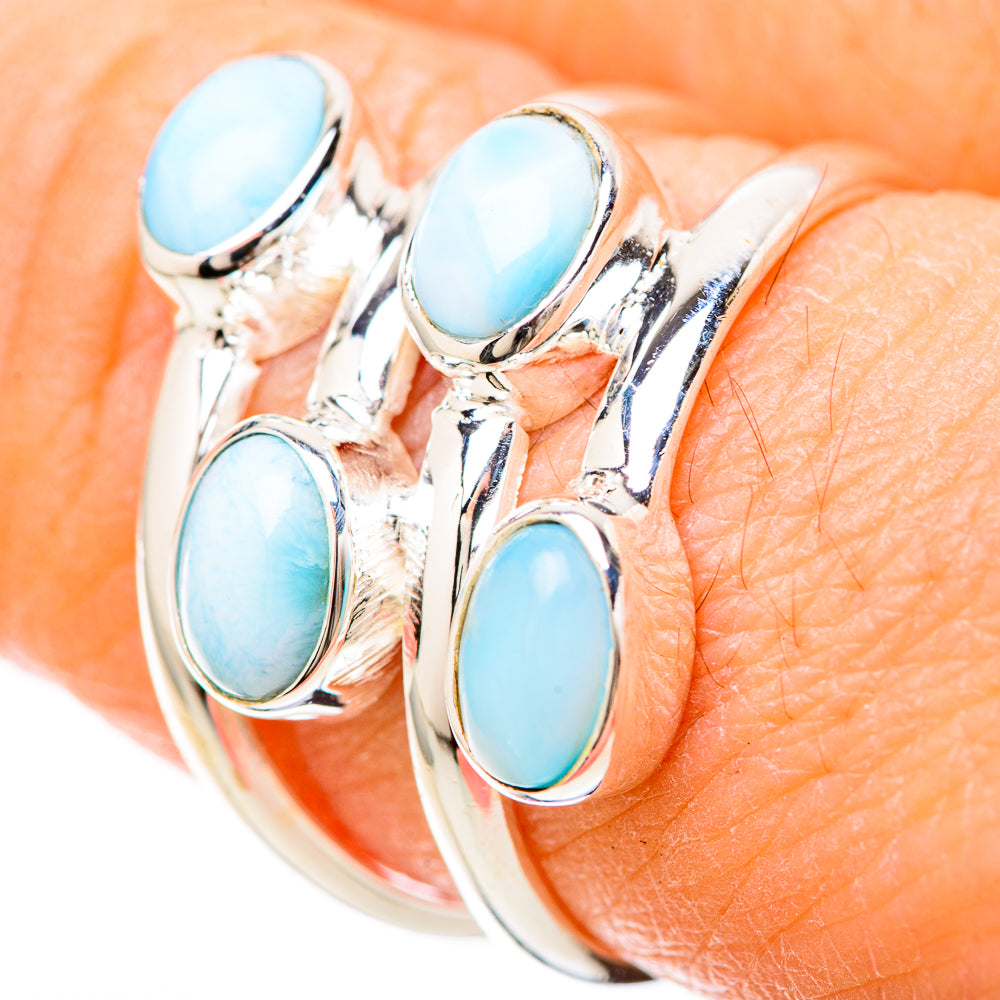 Larimar Rings handcrafted by Anasilvercos - RING128506