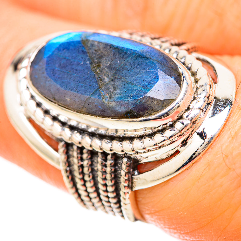 Labradorite Rings handcrafted by Anasilvercos - RING128535