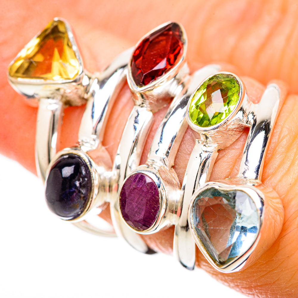 Garnet Rings handcrafted by Anasilvercos - RING128582