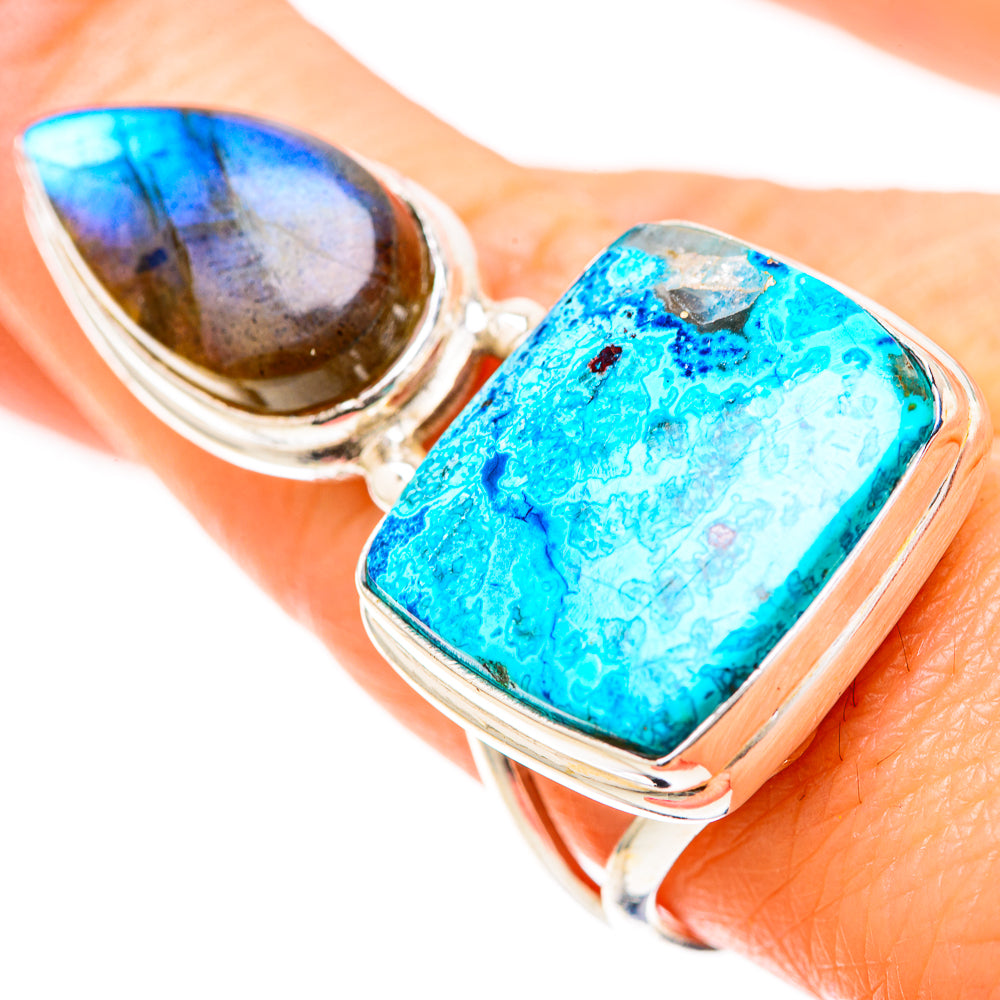 Chrysocolla Rings handcrafted by Anasilvercos - RING128590