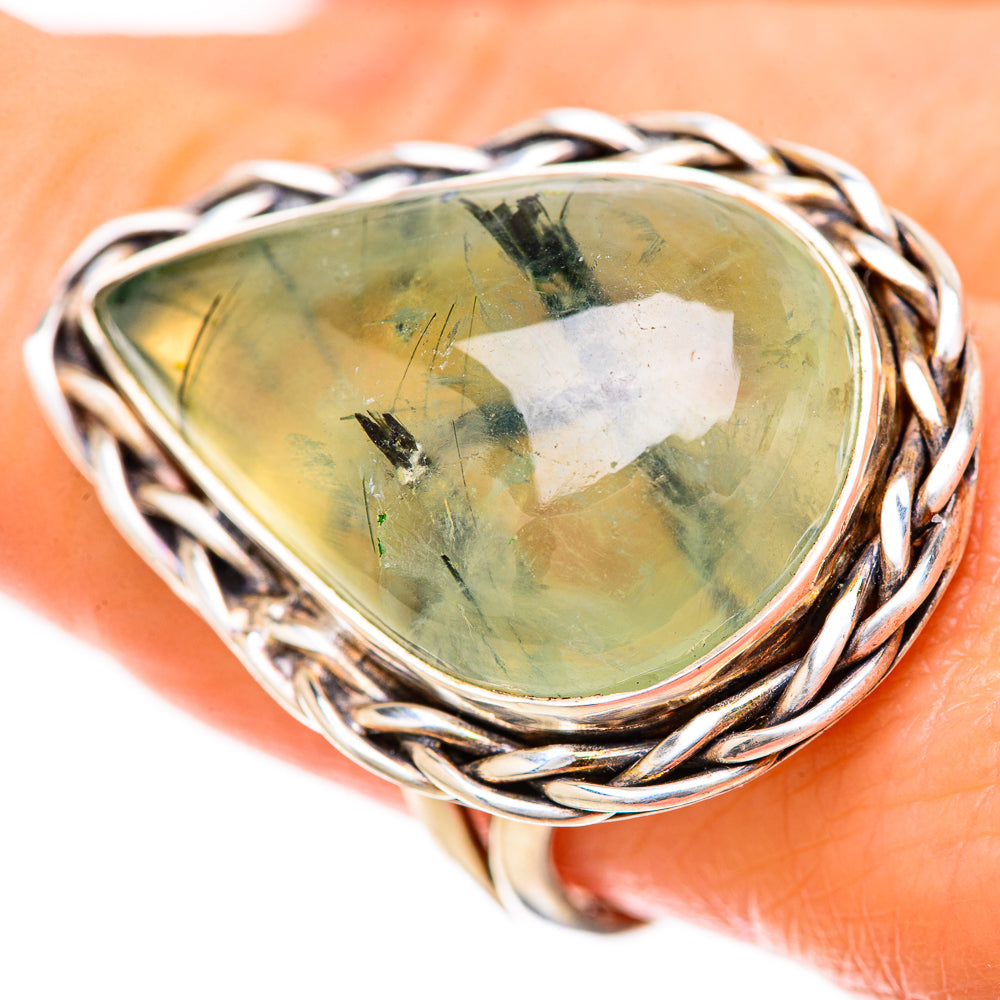 Prehnite Rings handcrafted by Anasilvercos - RING128593