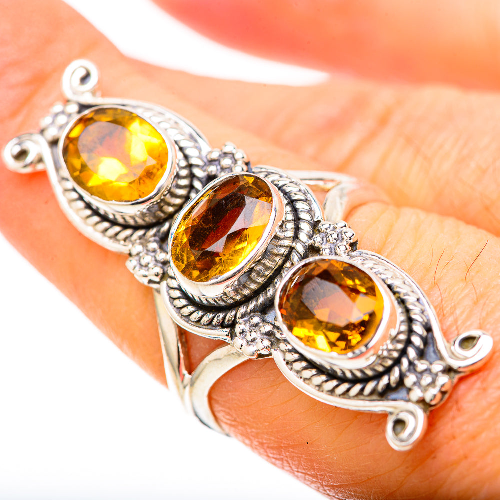Citrine Rings handcrafted by Anasilvercos - RING128595