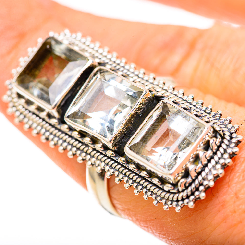 White Quartz Rings handcrafted by Anasilvercos - RING128601