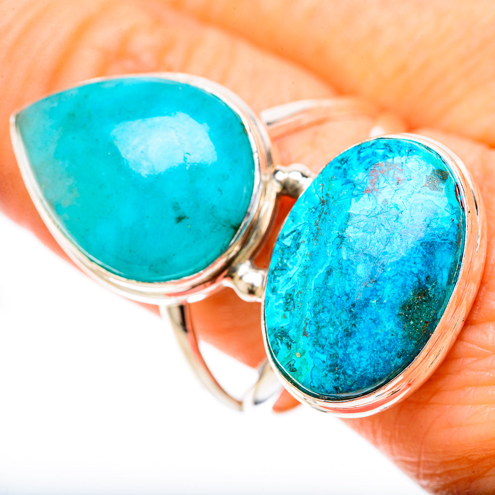 Chrysocolla Rings handcrafted by Anasilvercos - RING128608