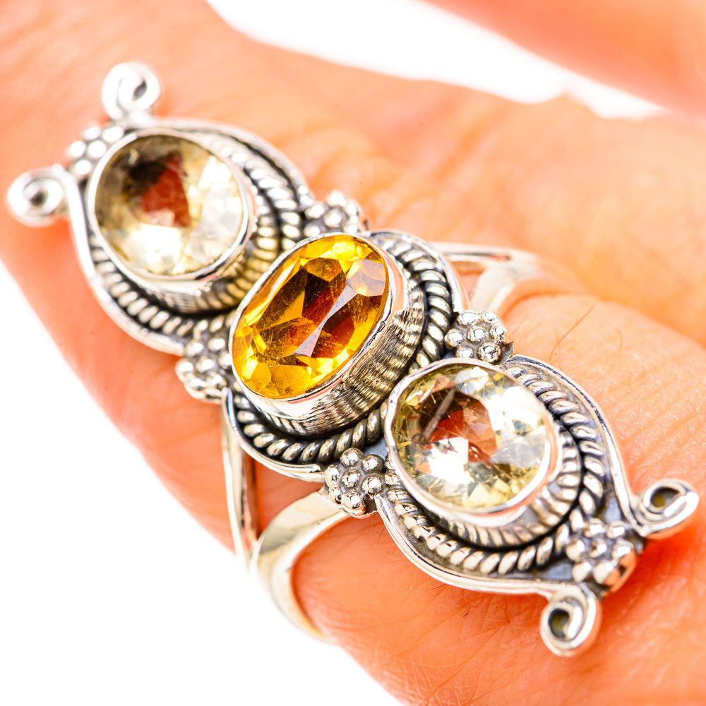 Citrine Rings handcrafted by Anasilvercos - RING128613