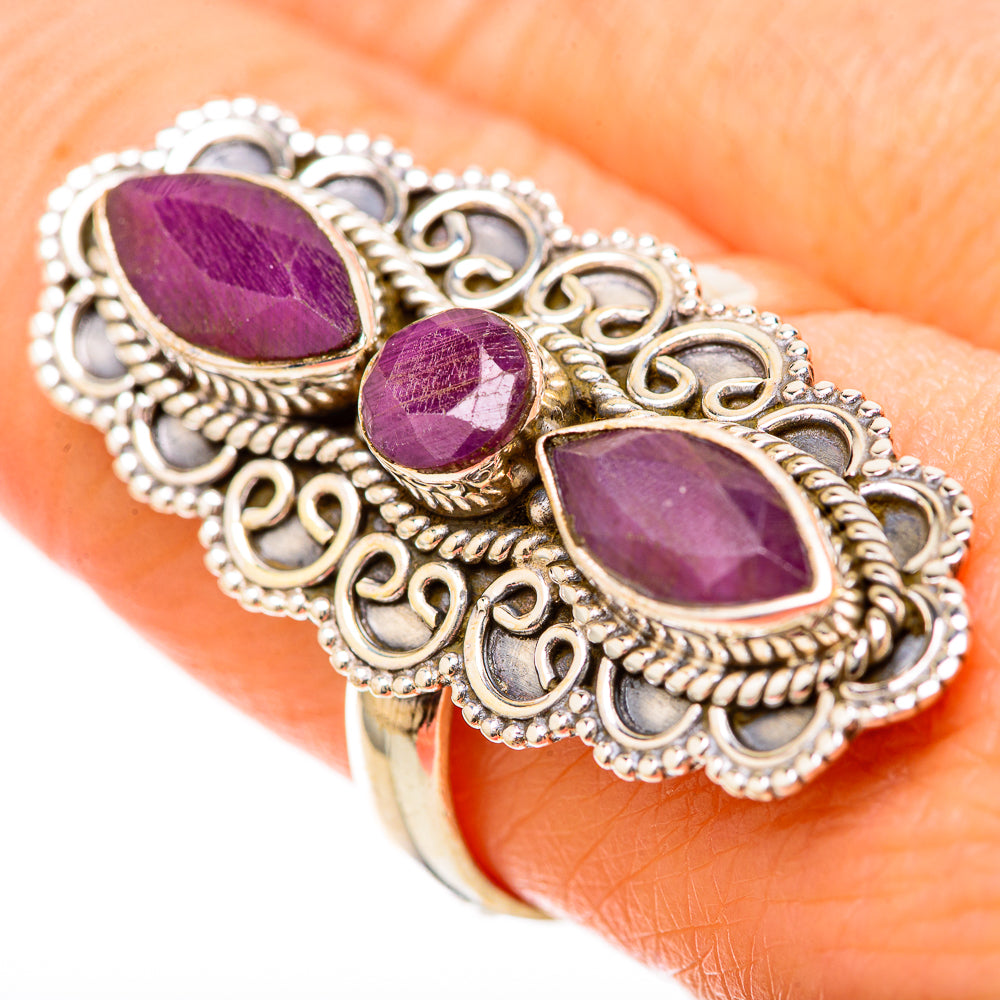 Red Sillimanite Rings handcrafted by Anasilvercos - RING128615