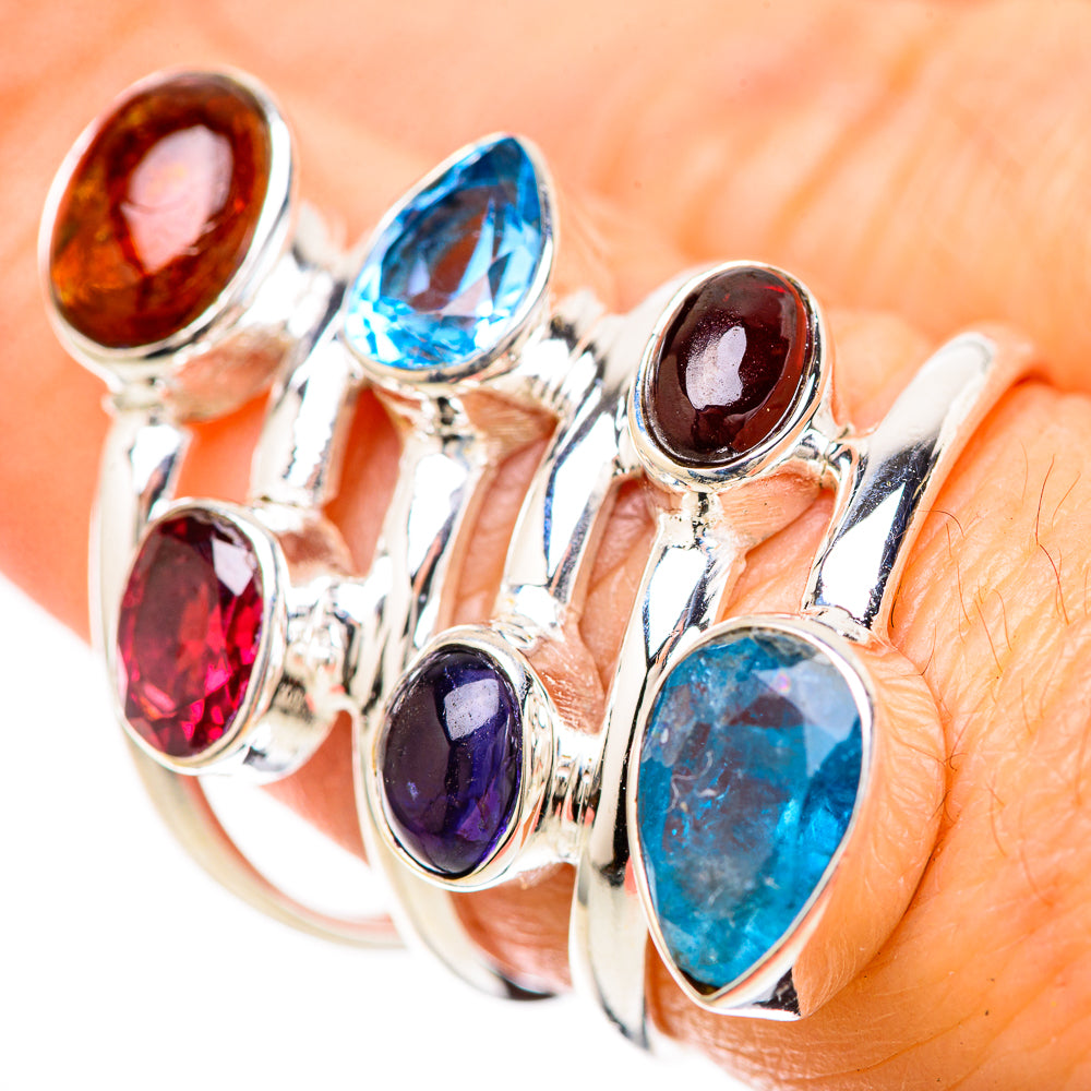 Garnet Rings handcrafted by Anasilvercos - RING128622