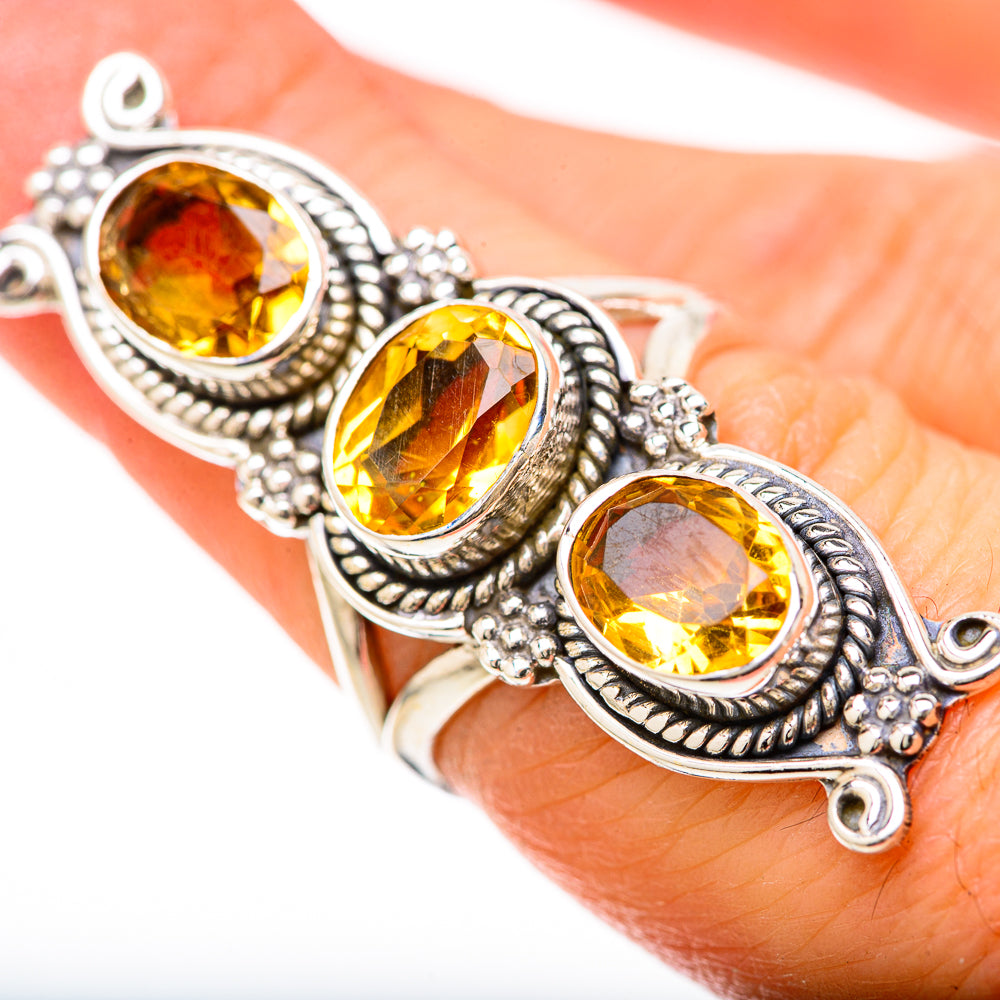 Citrine Rings handcrafted by Anasilvercos - RING128629