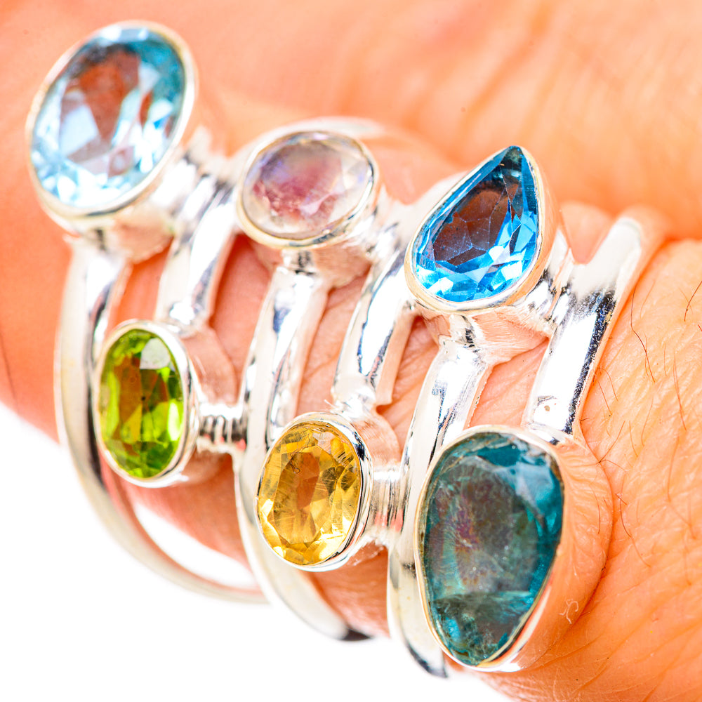 Blue Topaz Rings handcrafted by Anasilvercos - RING128635 - Photo 3