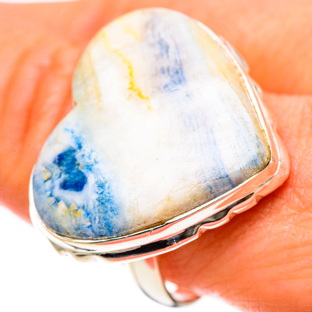 Blue Scheelite Rings handcrafted by Anasilvercos - RING128653 - Photo 3