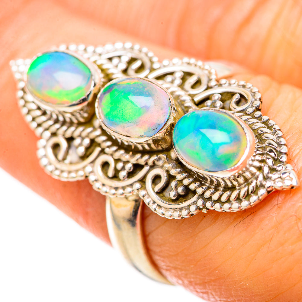 Ethiopian Opal Rings handcrafted by Anasilvercos - RING128662 - Photo 3
