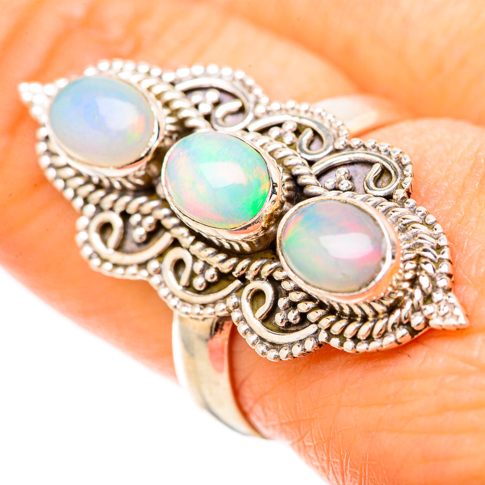 Ethiopian Opal Rings handcrafted by Anasilvercos - RING128682 - Photo 3