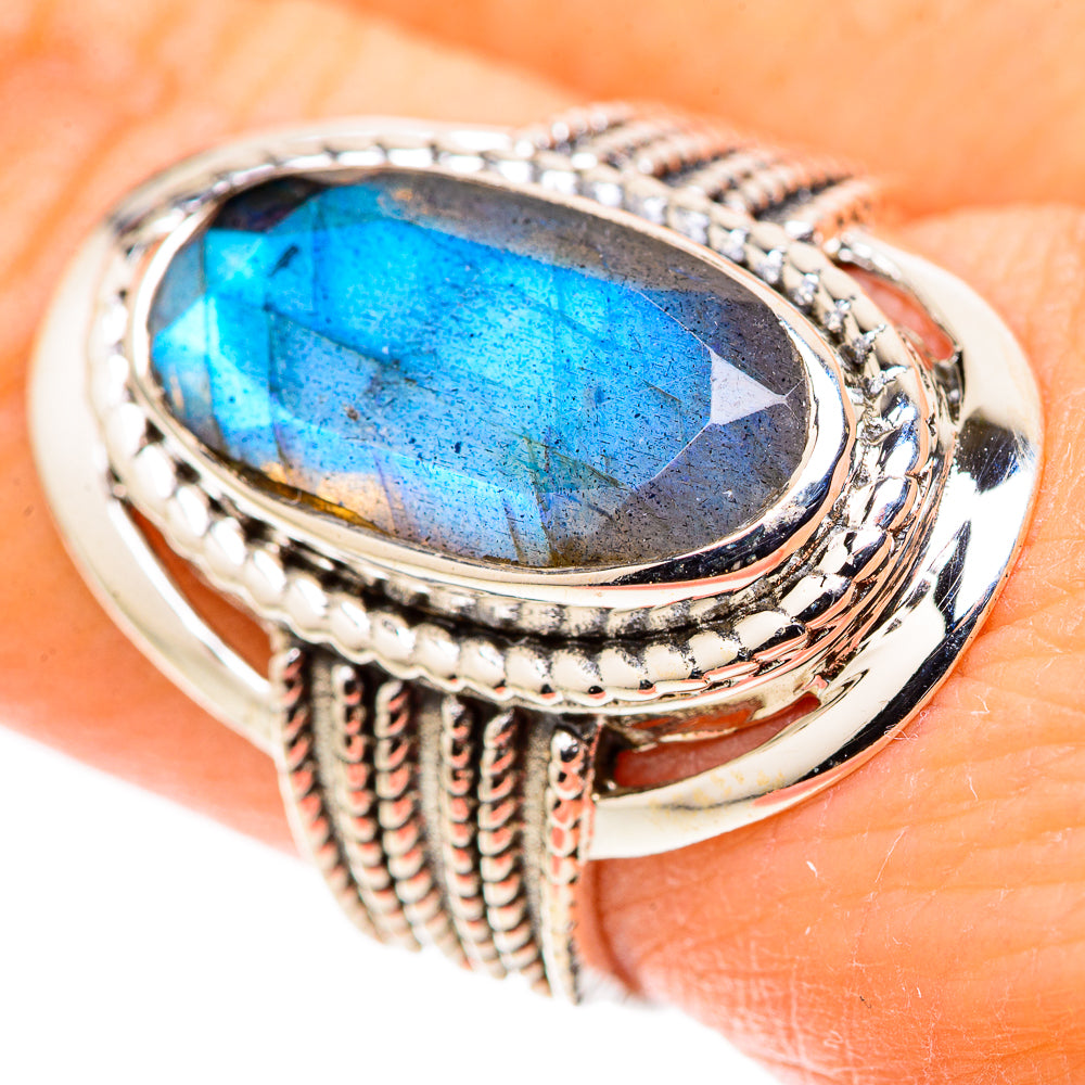 Labradorite Rings handcrafted by Anasilvercos - RING128688 - Photo 3