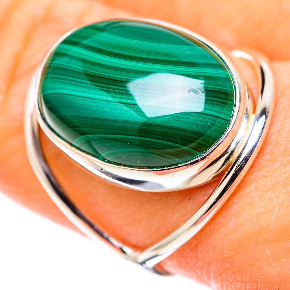 Malachite Rings handcrafted by Anasilvercos - RING128691 - Photo 3