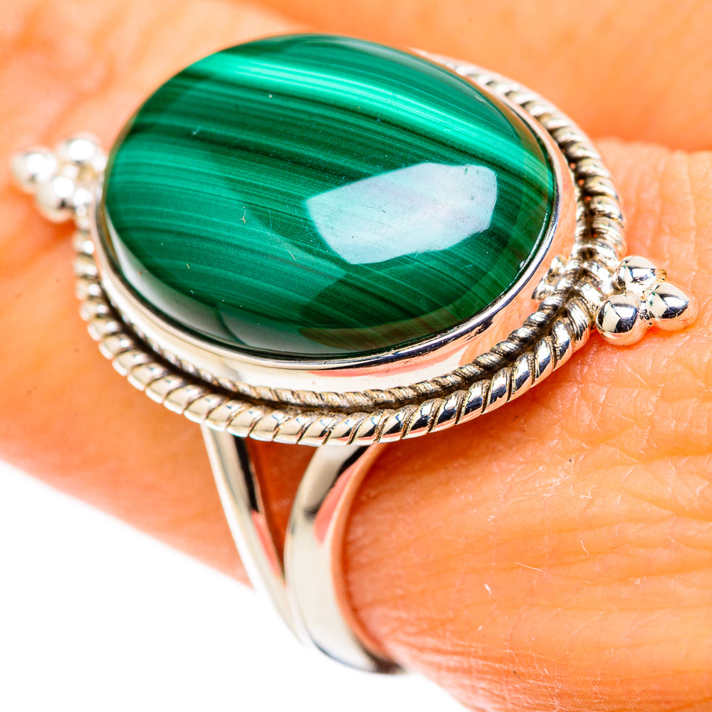 Malachite Rings handcrafted by Anasilvercos - RING128693 - Photo 3