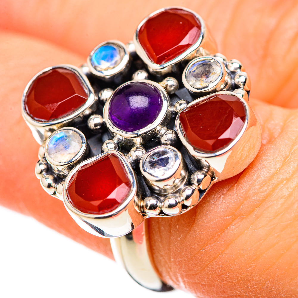 Red Onyx Rings handcrafted by Anasilvercos - RING128696 - Photo 3