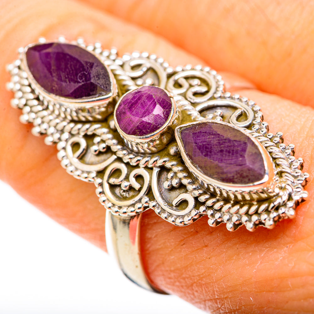 Red Sillimanite Rings handcrafted by Anasilvercos - RING128697 - Photo 3