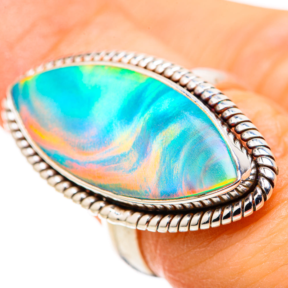 Aura Opal Rings handcrafted by Anasilvercos - RING128705 - Photo 3