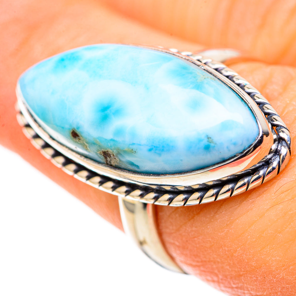 Larimar Rings handcrafted by Anasilvercos - RING128711