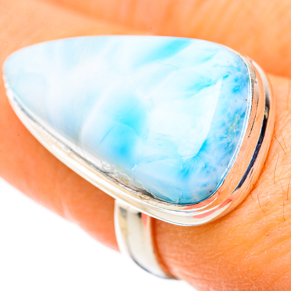 Larimar Rings handcrafted by Anasilvercos - RING128715