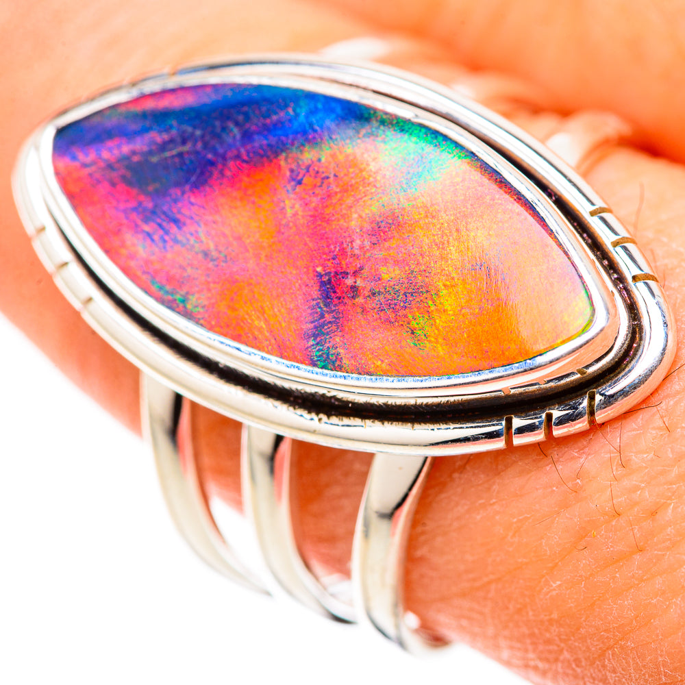 Aura Opal Rings handcrafted by Anasilvercos - RING128726 - Photo 3