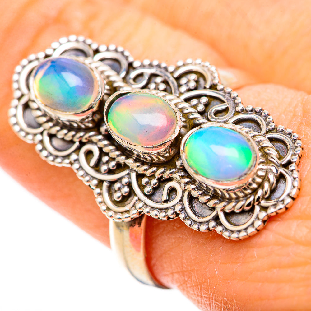 Ethiopian Opal Rings handcrafted by Anasilvercos - RING128730